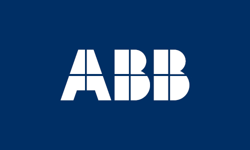 ABB logo with blue background